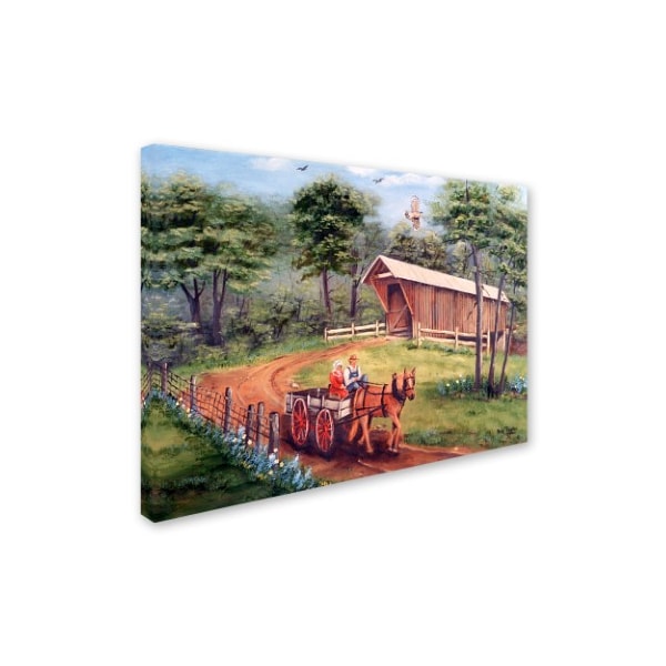 Arie Reinhardt Taylor 'Bunker Hill Covered Bridge' Canvas Art,24x32